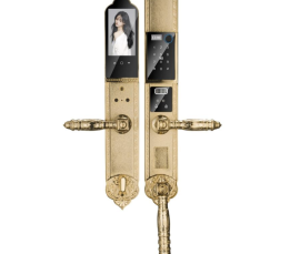 Khóa cửa đại sảnh Hyundai HY-SLC8818 Gold App wifi mạ Vàng 24K