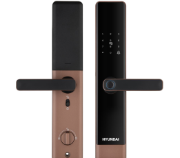 Khoá điện tử cửa gỗ Hyundai HY-SL007 Amber Gold App wifi